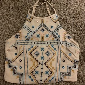 target crop halter top